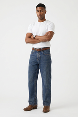 Men's Spring Sapphire Blue Clean Look Casual Fit Denim Jeans