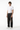 Men's Retro Black Baggy Loose Fit Crease Detail Jeans