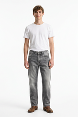 Men's Fall Cement Grey Tapered Jeans