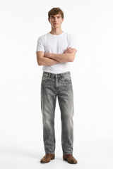 Men's Fall Cement Grey Tapered Jeans
