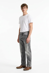 Men's Fall Cement Grey Tapered Jeans