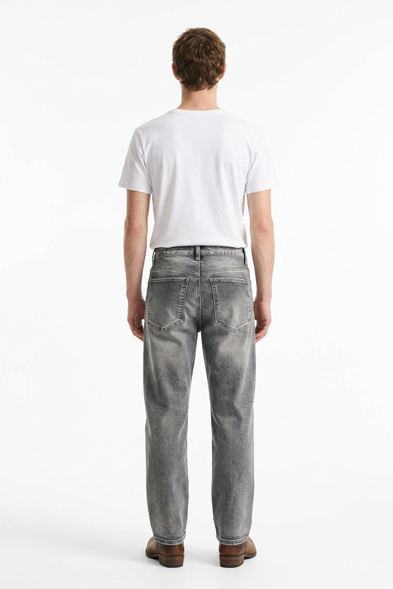 Men's Fall Cement Grey Tapered Jeans