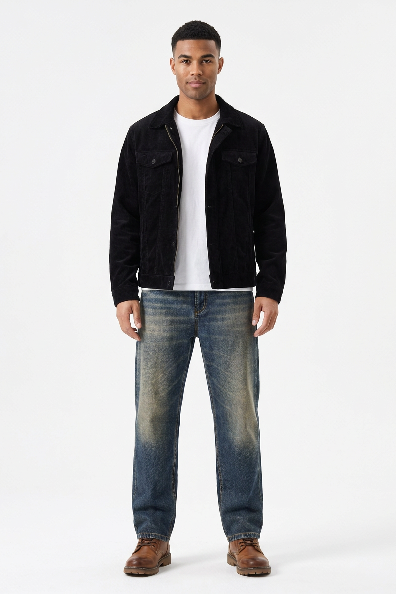 Men's Soft Stretch Tapered  Straight-Leg Jeans
