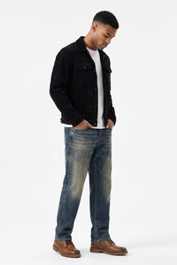 Men's Soft Stretch Tapered  Straight-Leg Jeans