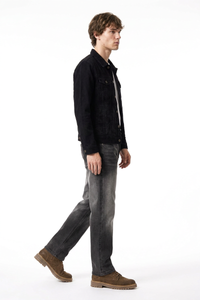 Men's Charcoal Faded Slim Tapered Jeans