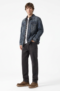 Men's Vintage Wash Stretch Tapered Jeans