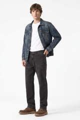 Men's Vintage Wash Stretch Tapered Jeans