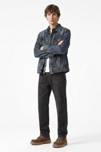 Men's Vintage Wash Stretch Tapered Jeans
