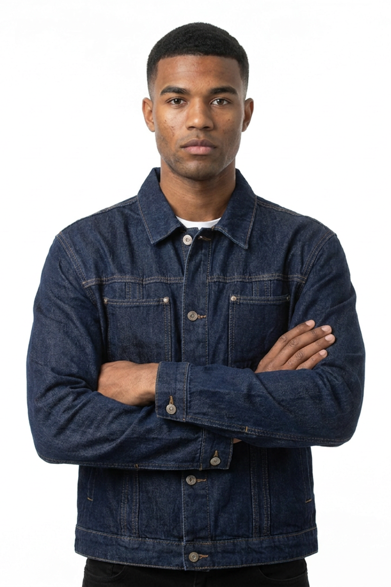 Men's 100% Cotton Vintage Casual Denim Jacket