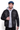 Men's 100% Cotton Washed Black Distressed Denim Jacket