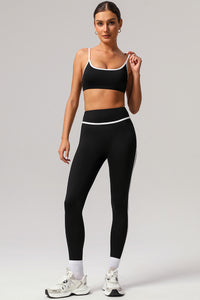 2 Pcs Set High Support Sports Bra + U-shaped waistline Yoga Sports Legging